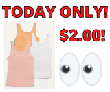 Tank Tops Only $2.00 At Old Navy! Today Only!