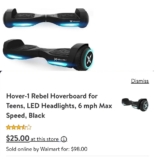 Hover-1 Rebel Hoverboard JUST $25!