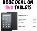 TWO Fire 7 Tablets  ONE Low Price!!  RUN!!!