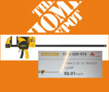 Home Depot Dewalt Glitch! 36 in. 600 lb. Trigger Clamp Only 1 PENNY!