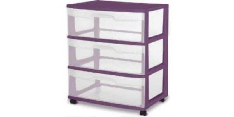 Affordable Sterilite 3 Drawer Cart with Wheels – Only $4 at select Walmart locations