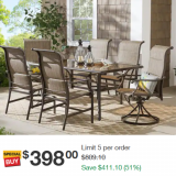 Hampton Bay Outdoor Patio Set Hot Price Drop at Home Depot!