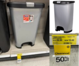 Hefty Select 12.7gal Lock Step Trash Can 50% Off