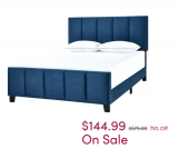 Casandra Upholstered King Bed Now 75% Off!