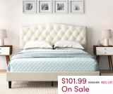 Adal Upholstered Bed Now 80% Off!