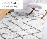 Moroccan Diamond Shag Area Rug Now 76% Off!