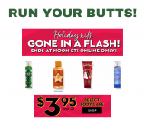 Holiday Hits $3.95 A Bath And Body Works! FLASH SALE!