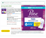 PRICE ERROR! Poise Incontinence Pads & Postpartum Incontinence Pads!