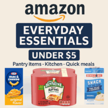 Everyday Essentials Under $5 on Amazon – Pantry, Kitchen, Quick Meals and More!