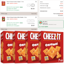 Cheez-Its Crackers ONLY 83¢ a Box!