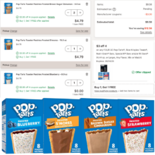 Pop Tarts – 4 Boxes for Cheap!