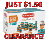 Rubbermaid Easy Find Containers JUST $1.50 at Walmart!!