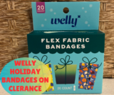 WELLY HOLIDAY FLEX FABRIC BANDAGES ON CLEARANCE AT WALMART!