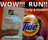 Tide 138oz ONLY A PENNY at Home Depot!! RUN!
