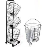 3 Tier Metal Rolling Laundry Cart FLASH DEAL!