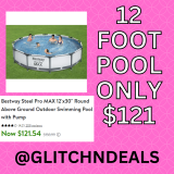 12 Foot Swimming Pool Only $129 – HOT!