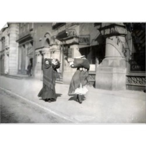 A1 Poster. HINE: HOME INDUSTRY, 1912. Two women carrying loads