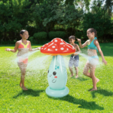 RUN! Inflatable Mushroom Character Water Sprinkler Only $10 SHIPPED!