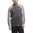 Adidas Men's Essentials 3-stripes Color Blocked Tricot Track Jacket Gray Size XL