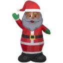 African American Santa 3.5 Ft. Airblown Inflatable