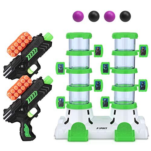 Afunx Shooting Game Toy for Age 5, 6, 7, 8, 9,10+, Shooting Target Toy Guns Glow in The Dark for...