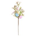 Aihimol Artificial Easter Flowers Easter Sprays With Easter Eggs and Berries Spring Floral Stems Twig Branches for Easter Arrangement Centerpiece