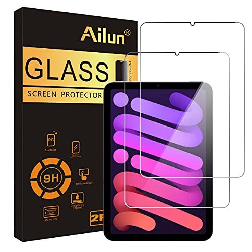 Ailun Screen Protector Compatible with iPad Mini 6[8.3 Inch] [2021 Release] 2Pack Tempered Glass 2.5D Edge Ultra Clear Transparency, Anti-Scratches...