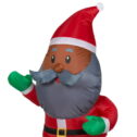 Airblown Inflatable African American Santa 4ft tall by Gemmy Industries