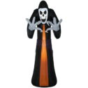 Airblown Skeleton Reaper with Big Hands Halloween Airblown Yard Inflatable 9