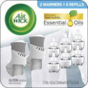 Air Wick Plug in Scented Oil Starter Kit, 2 Warmers + 6 Refills, Fresh Linen, Same Familiar Smell of Fresh...