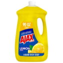 Ajax Ultra Liquid Dish Soap Lemon Scent, Super Degreaser, 90 oz Bottle