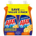 Ajax Ultra Liquid Dish Soap Orange Scent, Triple Action, 28 oz Bottle, 2 Pack