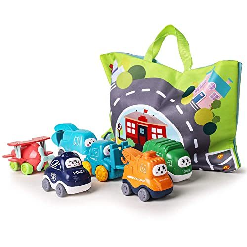 ALASOU Baby Truck Car Toy and Playmat Storage Bag(6 Sets)|Baby Toys 12-18 Months|Infant Toys for 1 2 3 Year Old...