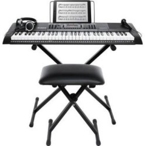 Alesis Harmony 61 MKII 61-Key Portable Keyboard with Stand, Bench, and Headphones HARMONY61 MKII