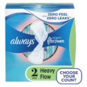 Always Infinity Pads Size 2, Winged, Unscented, Super Absorbency, 46 Ct