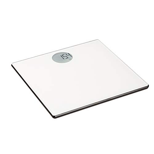 Amazon Basics Body Weight Scale - Auto On/Off Function, Off-White