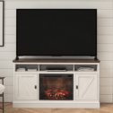 Ameriwood Home Ashton Lane Electric Fireplace TV Stand for TVs up to 65