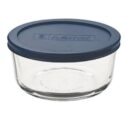 Anchor Hocking Clear Round Glass 4-Cup Food Storage Bowl with Lid
