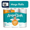 Angel Soft Toilet Paper, 18 Mega Rolls, Soft and Strong Toilet Tissue