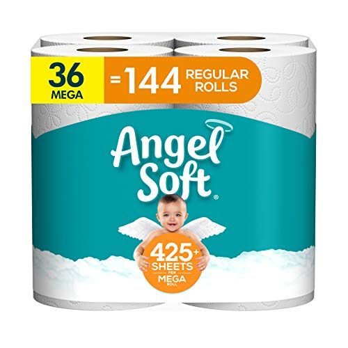 Angel Soft® Toilet Paper, 2-Ply Bath Tissue, 9 Rolls (pack of 4)