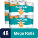 Angel Soft Toilet Paper, 48 Mega Rolls = 192 Regular Rolls, 2-Ply Bath Tissue - (4 Packs of 12 Rolls...