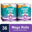 Angel Soft Toilet Paper, Fresh Lavender Scent, 36 Mega Rolls = 144 Regular Rolls, 2-Ply Bath Tissue - 6 Rolls...