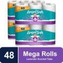 Angel Soft Toilet Paper with Fresh Lavender Scented Tube, 48 Mega Rolls = 192 Regular Rolls, 2-Ply Bath Tissue -...