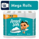 Angel Soft 2-Ply Toilet Paper, 18 Mega Rolls