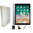 Apple 12.9-Inch iPad Pro, Wi-Fi Only, 128GB, and Bundle: Stylus Pen, Tempered Glass, Case, Rapid Charger, Space Gray (Refurbished)