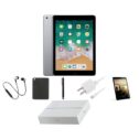 Apple iPad 5 128GB Space Gray Wi-Fi Only, Bundle: Tempered Glass, Case, Charger & Stylus Pen Comes in Original Packaging...