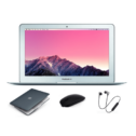 Apple Macbook Air 11.6-inch (Retina Display) Laptop | 4GB RAM, 128GB SSD | Bundle Includes: Wireless Headset, Bluetooth Mouse, Generic...