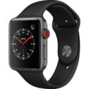 Apple Watch Series 3 (GPS) 42mm Space Gray Aluminum Case with Black Sport Band - WiFi GPS - Space-gray, Refurbished
