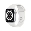 Apple Watch Series 6 GPS, 40mm Silver Aluminum Case with White Sport Band - Regular