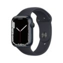 Apple Watch Series 7 GPS, 45mm Midnight Aluminum Case with Midnight Sport Band - Regular